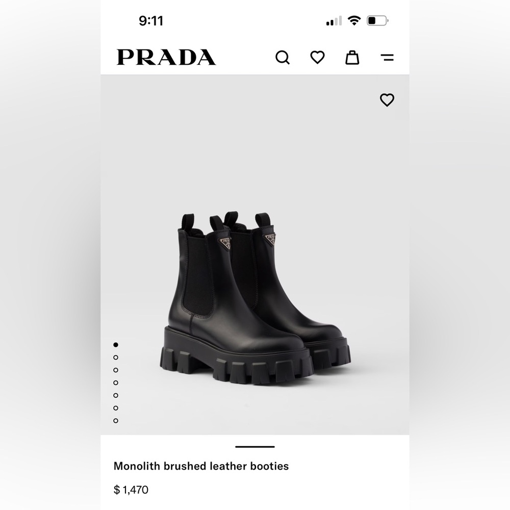 Brand new Prada boots with box.  Retail price is $1,470. 
Size euro 39 - USA 8